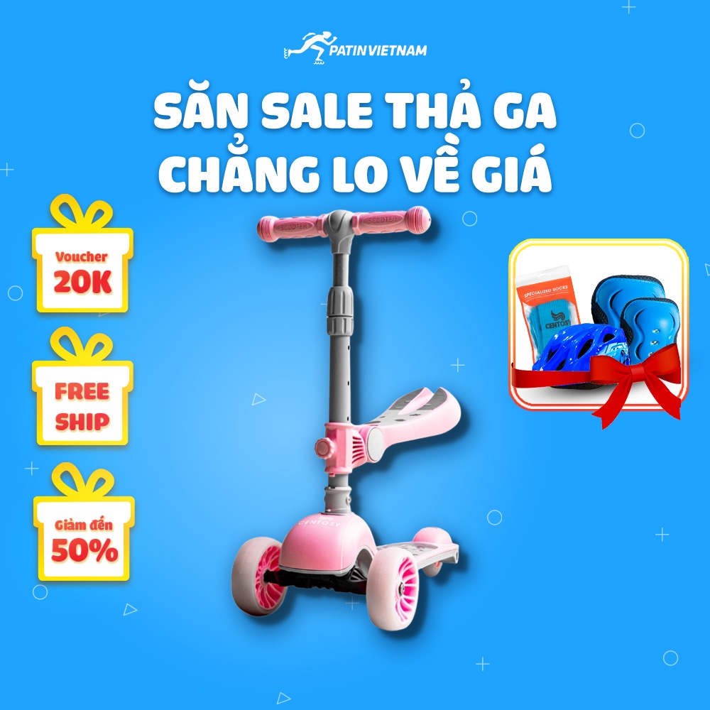 Xe trượt scooter Centosy S8, xe trượt trẻ em chính hãng