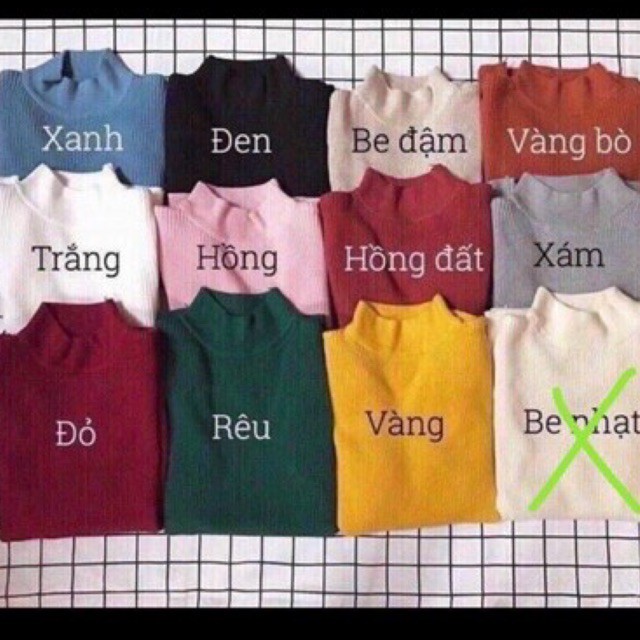 Áo Len Tăm Ôm Body Quảng Châu 2 Kiểu ♥️
