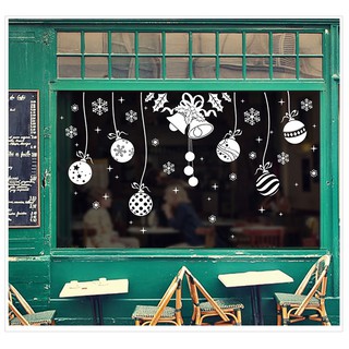 Decal dán kính trang trí Noel giáng sinh- Chuông giáng sinh