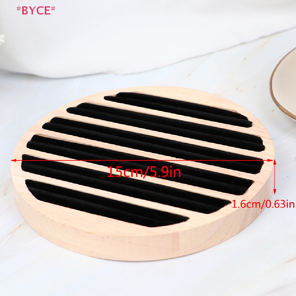 Khay Tròn Phẳng Trưng Bày Nhẫn Trang Sức Tiện Dụng Mới