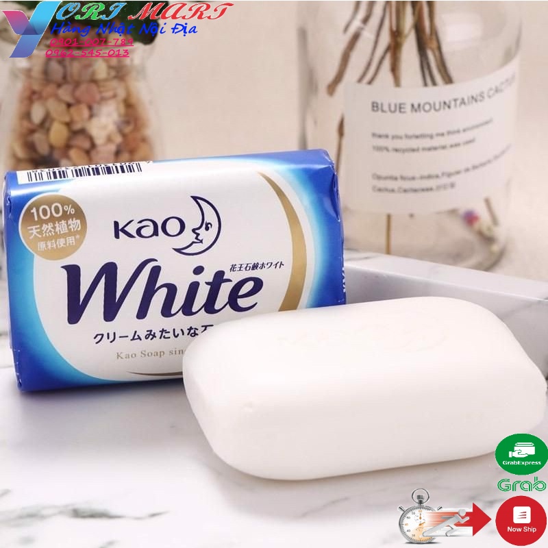 Bánh xà bông tắm trắng da White Kao Nhật Bản 130g