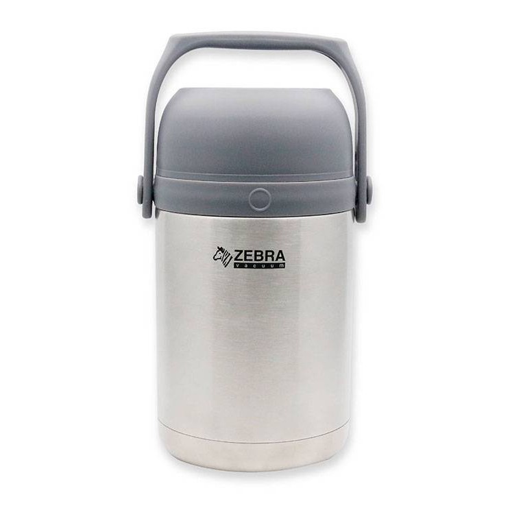 Bình giữ nhiệt , Camen hộp Cơm Giữ Nhiệt Zebra Thái Lan 3 Ngăn Inox 304, Kèm Thìa 1.8L -152440. Thái Lan