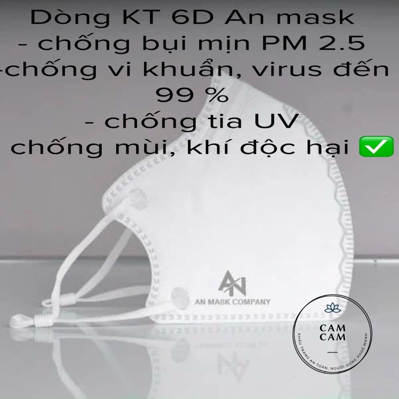 Combo 50 chiếc Khẩu Trang 6D An Mask Pro
