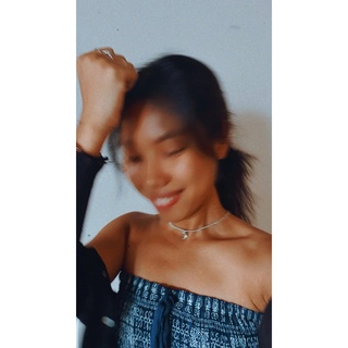 Vòng cổ choker waterproof charm bạc | handmade | vale.somethingboho