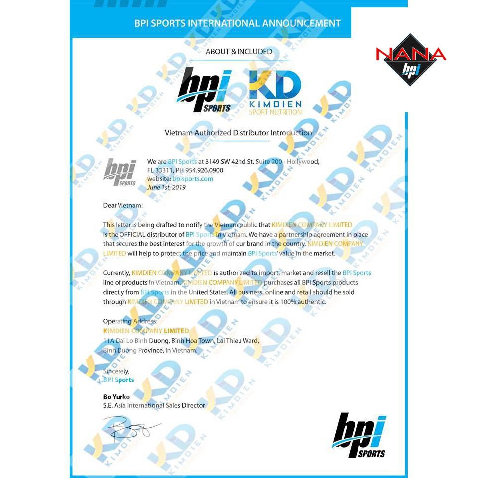 [GIÁ TỐT NHẨT] BPI ISO HD 100% PURE ISOLATE PROTEIN 5LBS | SỮA WHEY HỖ TRỢ TĂNG CƠ BẮP (2.34Kg)