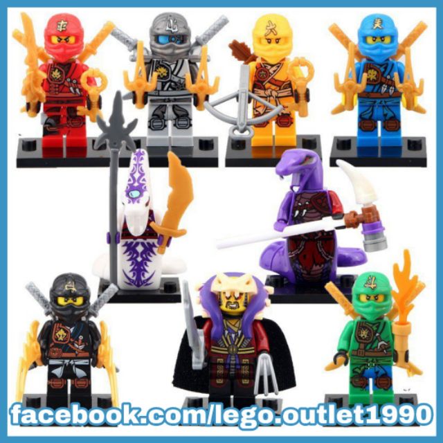 Xếp hình Ninjago: Master of Spinjitzu đại chiến tộc rắn Pythor Chen Lego Minifigures Xinh X0118