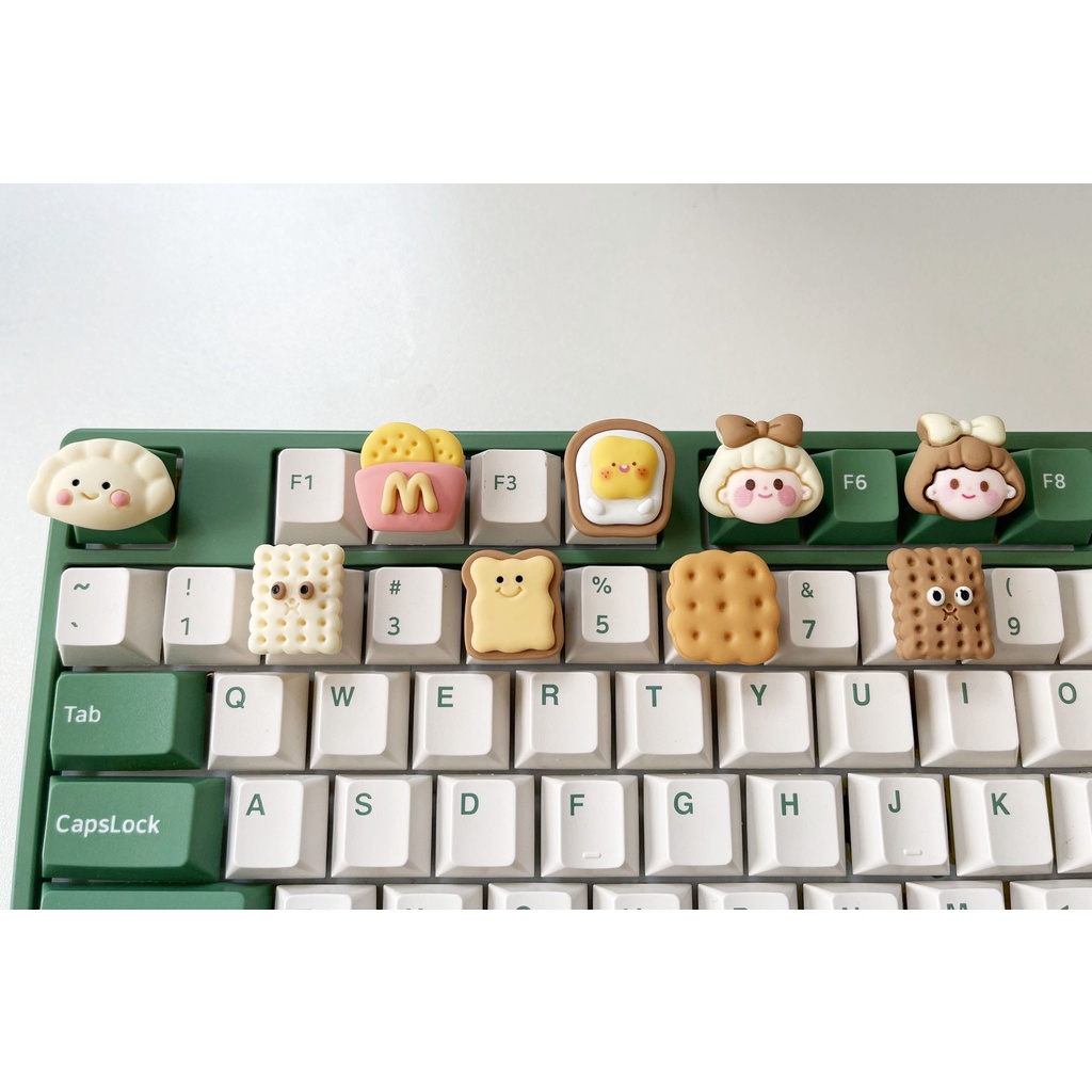 Keycap Basic Nâu Dễ Thương Phím Lẻ R4 PBT