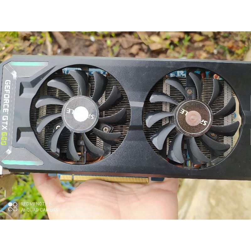 Card đồ hoạ VGA Sparkle GTX660 OC - Dual Fan :  2G - 192bit - DDR5 (Mạnh hơn GTX 750ti)