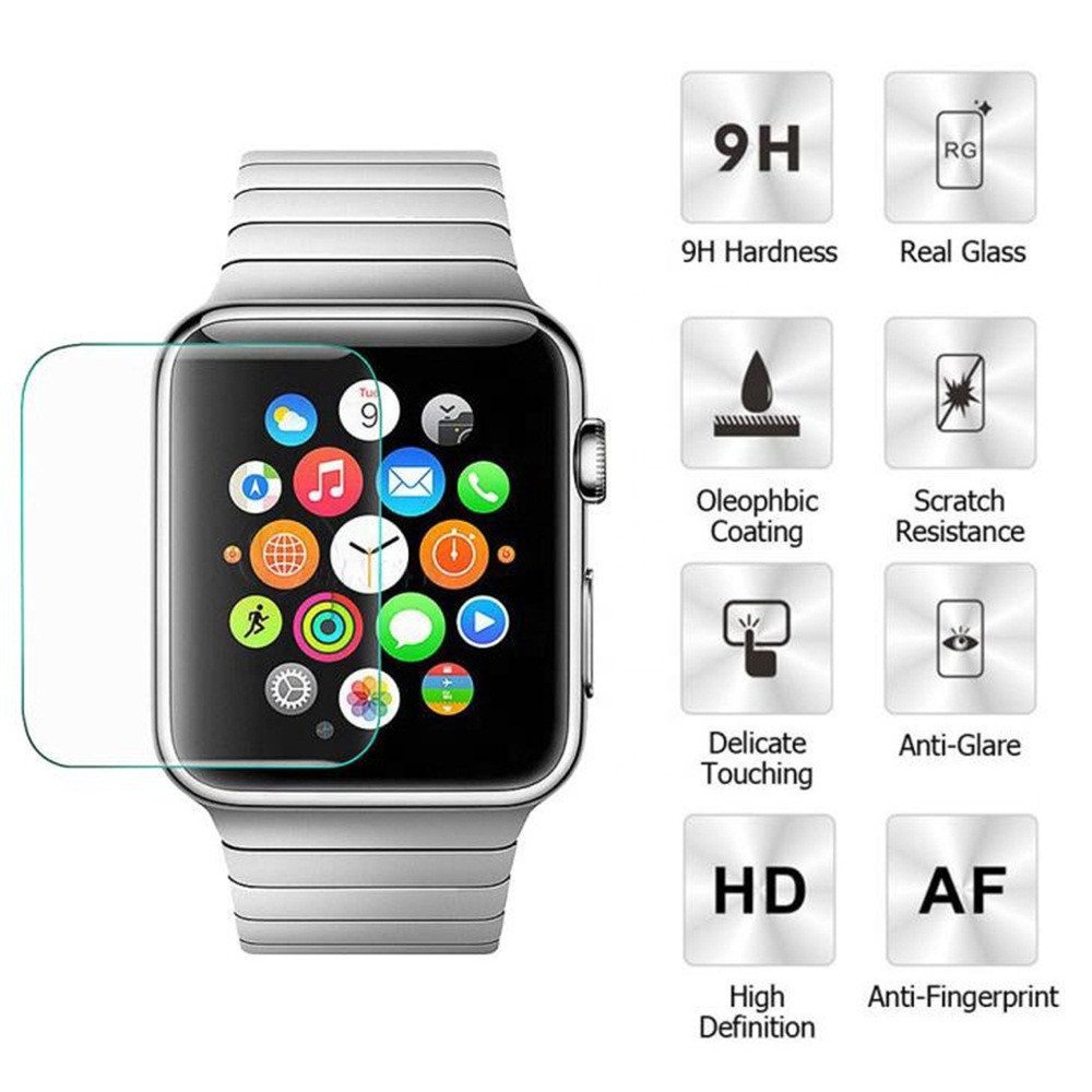 Kính Cường Lực Nano Apple Watch Full Màn Cao Cấp Series 1/2/3/4/5/SE/6/7 Full Size 38/40/4142/44/45MM