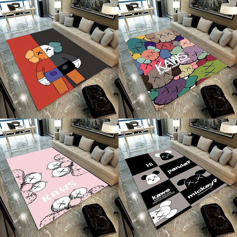 Thảm Lót Sàn Họa Tiết kaws Phong Cách Đường Phố Sáng Tạo Trang Trí Phòng Khách/Phòng Ngủ