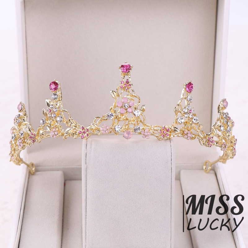 Vương miện công chúa kiểu dáng thời trang thanh tú cho cô dâu