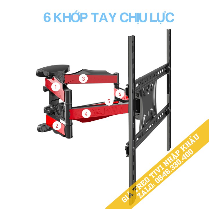 Giá treo tivi xoay đa chiều NB P5 32 - 60 inch / NB P6 45 - 75 Inch - Chính Hãng North Bayou