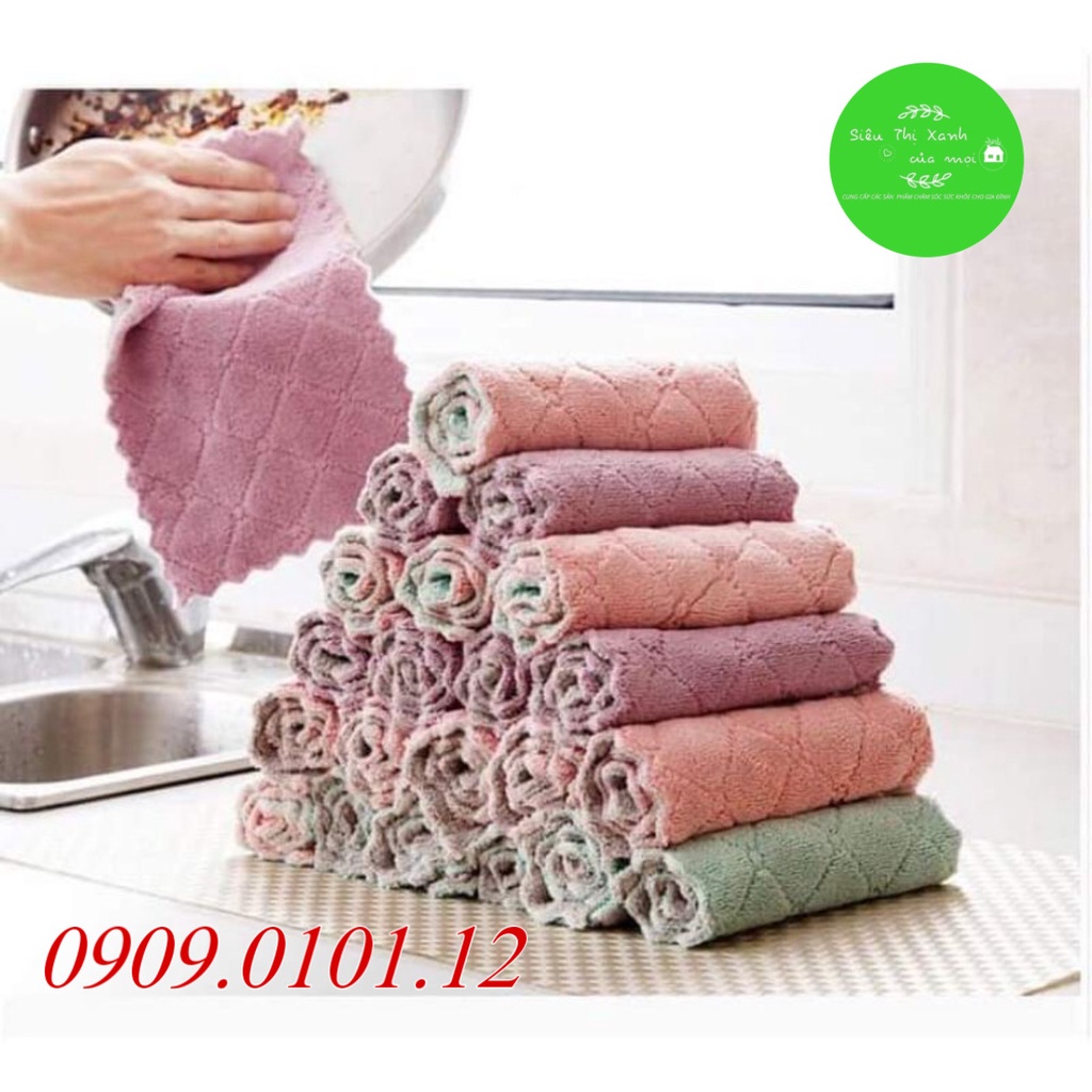 Khăn lau tay nhà bếp siêu thấm hút, khăn lau tay đa năng mềm mại, miếng vệ sinh nhà bếp