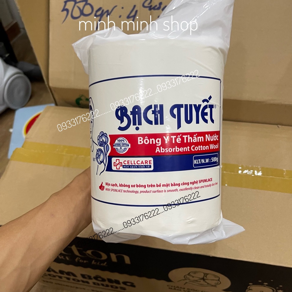 Bông Gòn Y Tế Cuộn 1kg và 500g