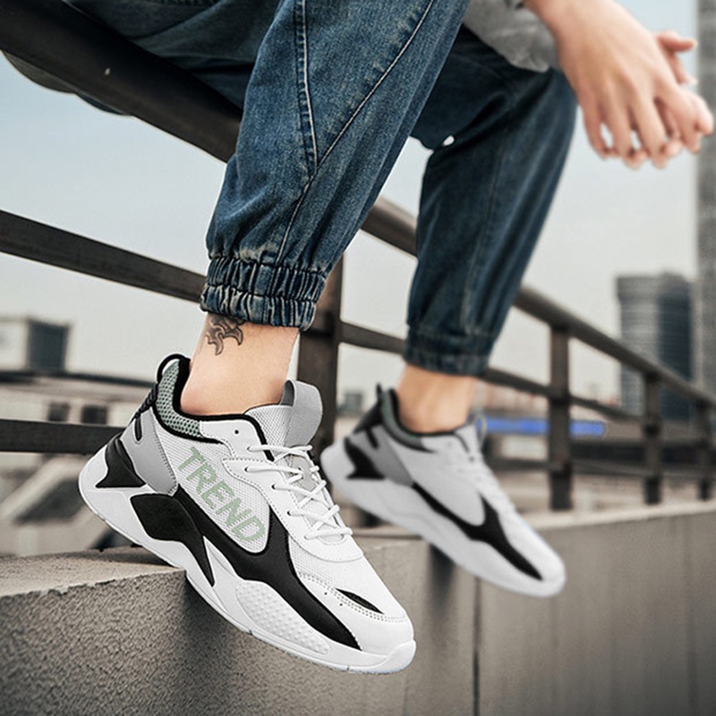 Giày sneaker chạy bộ IELGY trọng lượng nhẹ thoáng khí thời trang cho nam