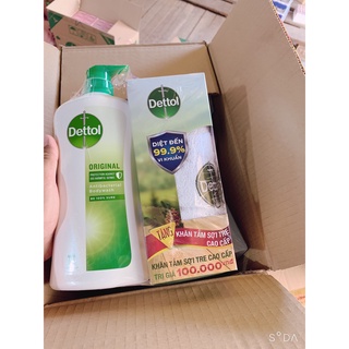 Sữa tắm Dettol kháng khuẩn và dưỡng thể DKSH – Chai 950g