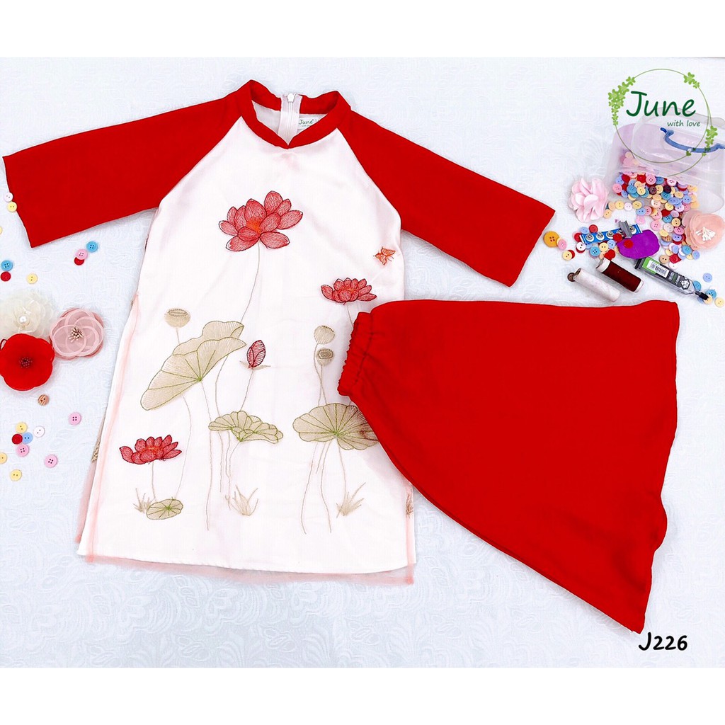 Áo Dài sen lụa mềm CT12