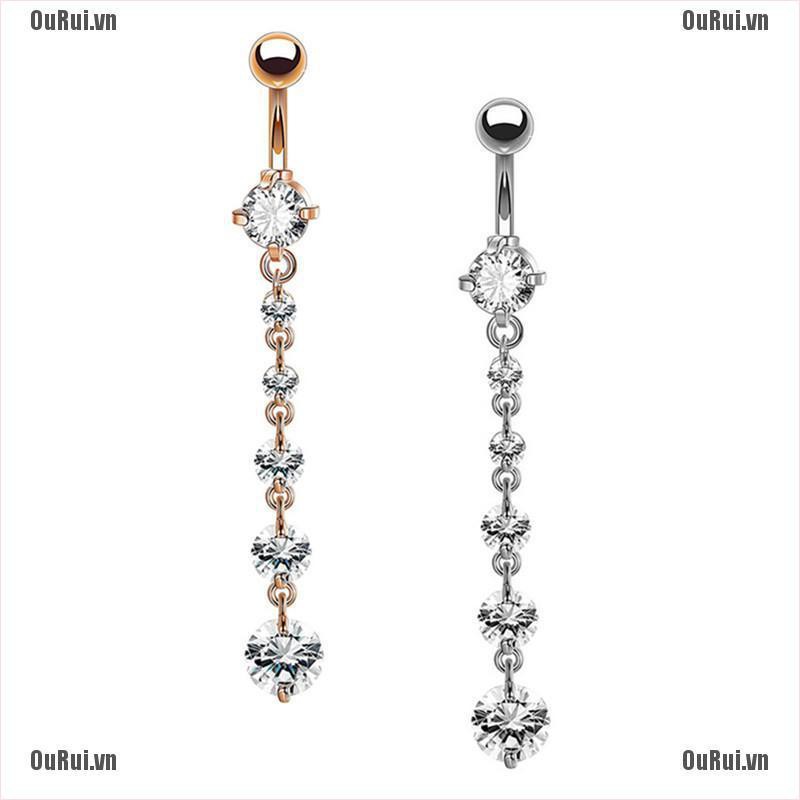 Khuyên Rốn Đính Đá Thời Trang Cá Tính
