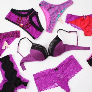 Áo Lót Lasenza Tím Chấm Bi