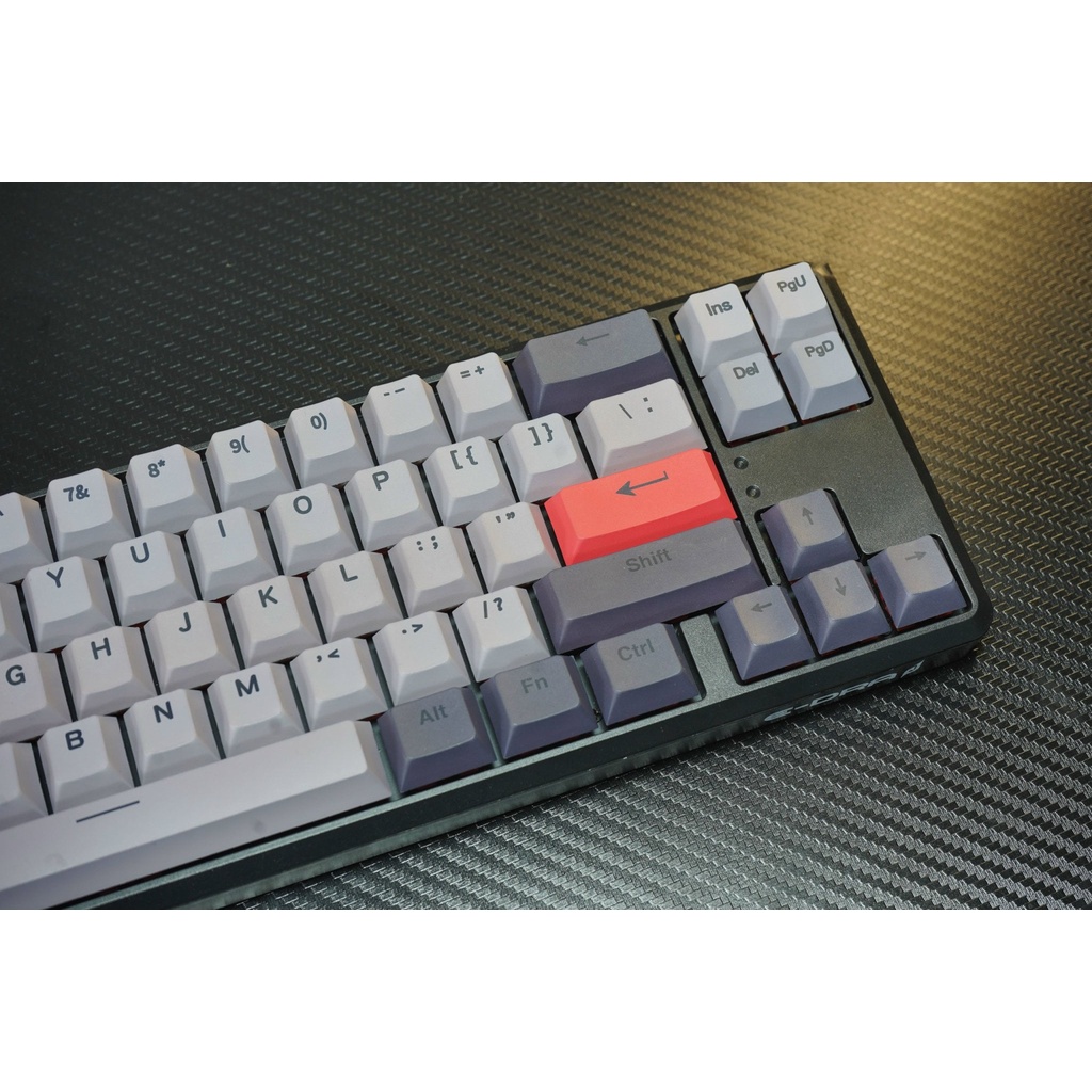 Bàn phím gaming, bàn phím máy tính cơ chơi game không dây E-dra EK368w v2 E-Dra Brown / Red Switch - Hàng chính hãng