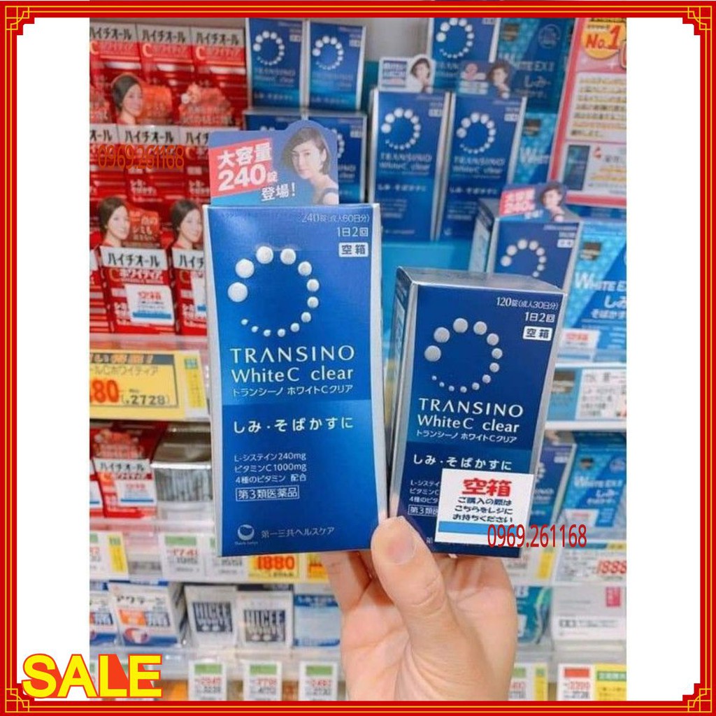 Viên uống trắng da Transino White C Clear