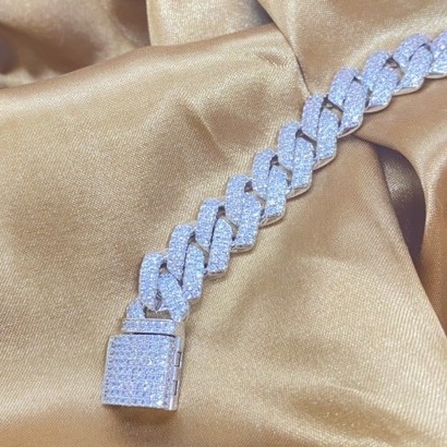 CUBAN MIAMI BẢN ĐÁ CZ  NHÂN TẠO ĐẸP NHƯ KIM CƯƠNG MAMA KING