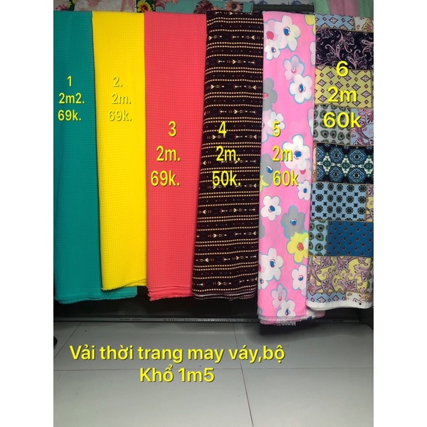 Vải khúc đủ loại