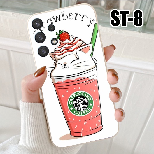 Ốp điện thoại Samsung Galaxy A12 5G - A32 - A52 - A52s 5G - A72 - Ốp lưng Samsung in hình Trà Sữa Mèo siêu cute