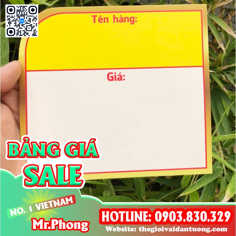 bảng kẹp giá