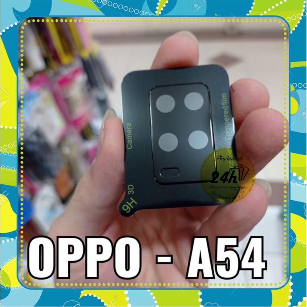 Kính Cường Lực Bảo Vệ Camera Cho Oppo A54 viền đen loại xịn, mướt A54 - phukienso24h