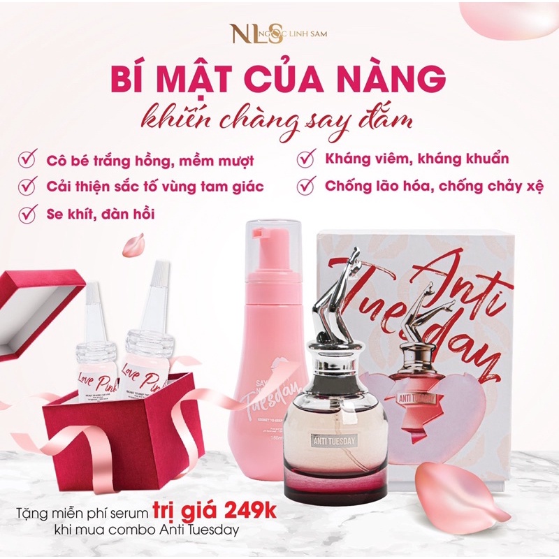 Dung Dịch Vệ Sinh Say no tuesday NLS - Giúp Khử Mùi, Chống Viêm, Kháng Khuẩn 150ml