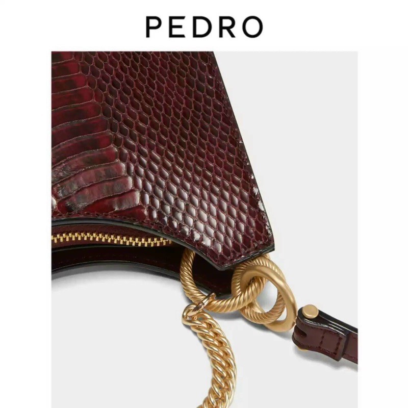 ❤️ PEDRO SNAKE- EFFECT SHOULDER BAG ❤️