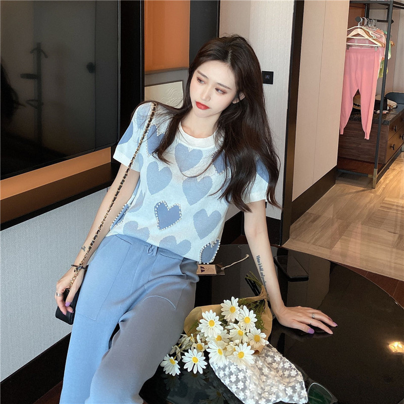 Áo Dệt Kim Ngắn Tay Thời Trang Mùa Hè Pháp 2021 | BigBuy360 - bigbuy360.vn