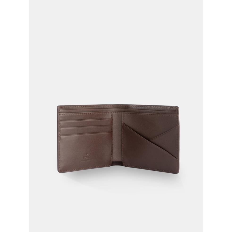 Ví Ngắn Cầm Tay Nam Da Bò Epsom Cao Cấp FRANK Stripe Bifold Wallet - Màu Đen