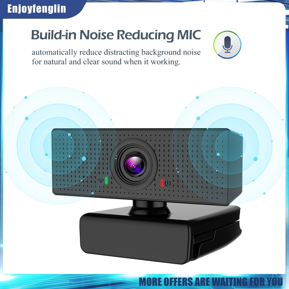 Webcam 2MP Full HD 1080P tích hợp micro USB làm đẹp tiện dụng | BigBuy360 - bigbuy360.vn