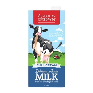 Sữa Tươi Nguyên Kem ít béo ÚC Australia’s Own 1L date 2021