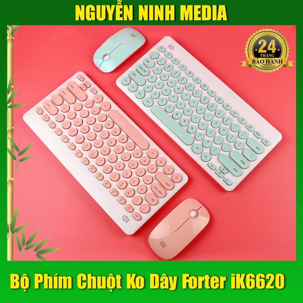 (Hàng Chính Hãng) Bộ Phím Chuột Không Dây Siêu Mỏng Forter ik6620 | BigBuy360 - bigbuy360.vn