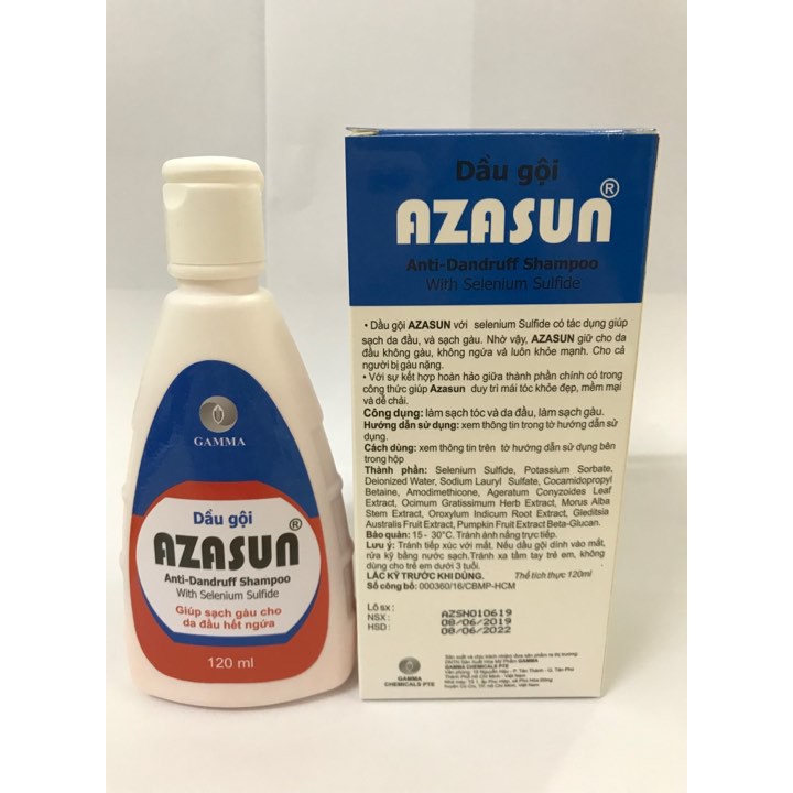 Dầu gội Giúp sạch gàu, hết ngứa AZASUN 120ml