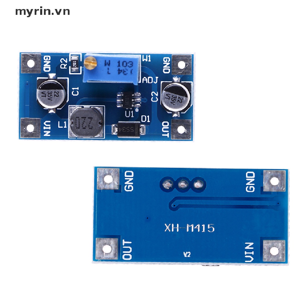 Bảng Mạch Tăng Áp Nguồn Điện 2A DC-DC Từ 2V-24V Sang 3v 5v 6v 9v 12v 19v