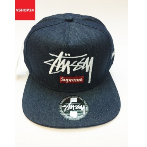 MŨ SNAPBACK JEANS CAO CẤP STUSSY 234