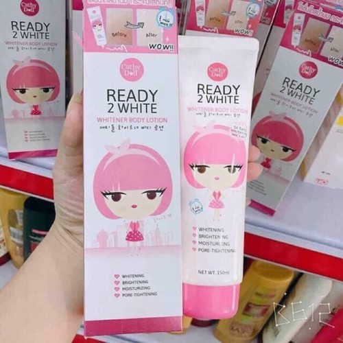 Kem Dưỡng Trắng Da Và Make Up Body Ready 2 White CATHY DOLL , Thái Lan Chính Hãng 150ml-Tặng Gương cute | BigBuy360 - bigbuy360.vn