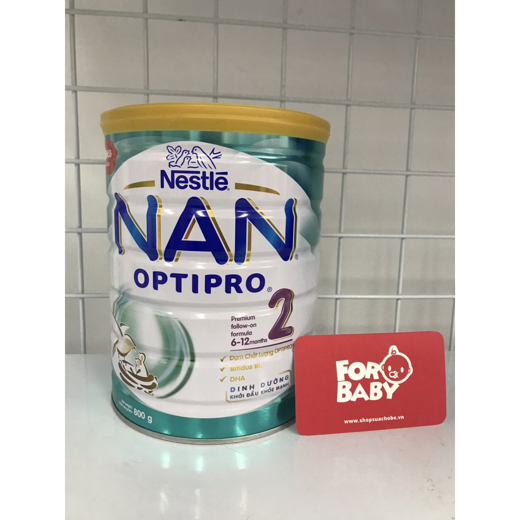HỘP SỮA NAN OPTIPRO SỐ 2 - 800G (6 - 12 THÁNG)