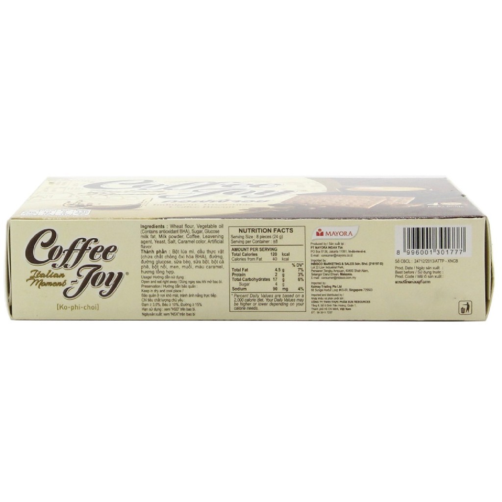 Bánh quy vị cà phê Coffeejoy hộp 180g | BigBuy360 - bigbuy360.vn