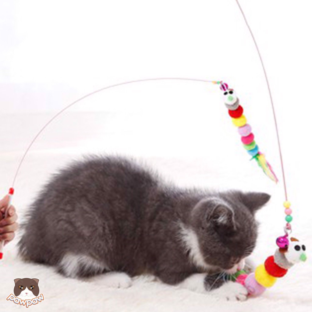 ĐỒ CHƠI HUẤN LUYỆN CẦN CÂU DÂY THÉP CON SÂU CÓ CHUÔNG