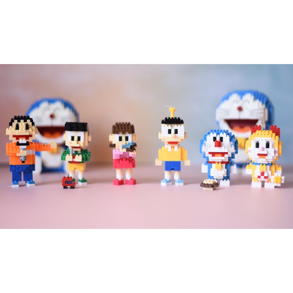 Bộ mô hình lego Doraemon tự lắp ráp nhiều chi tiết