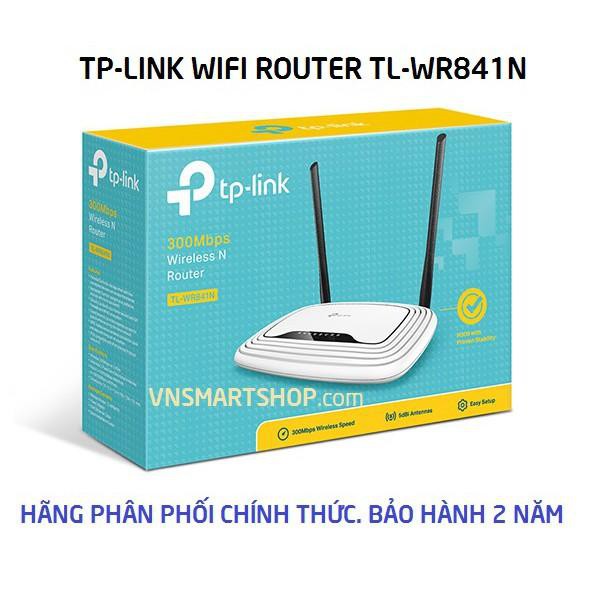 Router Wifi TP-Link TL-WR841N Chính hãng (2 anten, 300Mbps) siêu mạnh bảo hành chính hãng 24 tháng 1 đổi 1