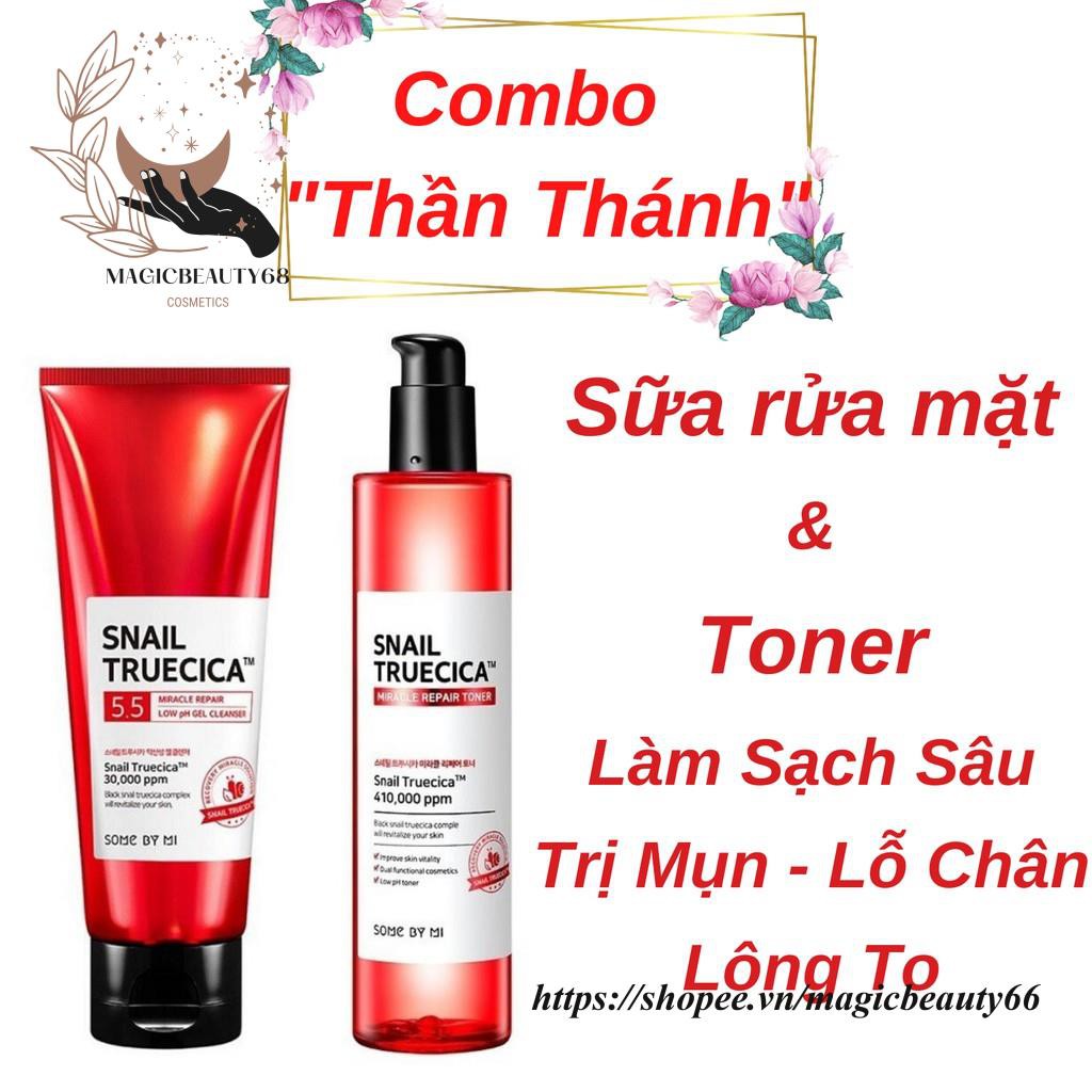 Nước Hoa Hồng Cân Bằng Da, Giúp Da Săn Chắc Chiết Xuất Ốc Sên Some By Mi Snail Truecica Miracle Repair Toner 135ml