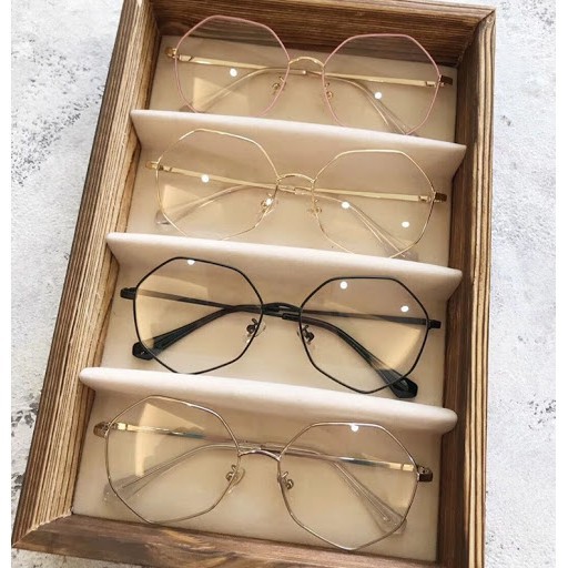 Kính giả cận ♥️FREESHIP♥️ Mắt kính giả cận LỤC GIÁC 7007 gọng tăm siêu hot | BigBuy360 - bigbuy360.vn