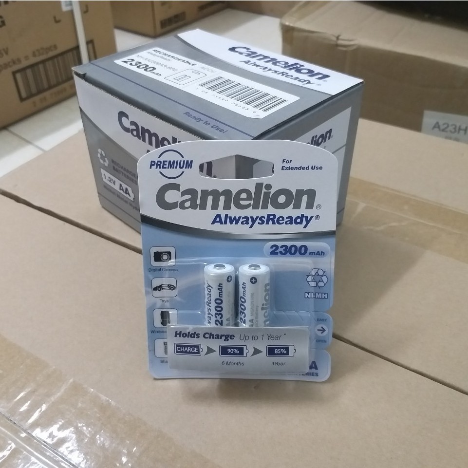 [BÁN CHẠY]  Pin sạc AA, AAA Camelion 1100,2300, 2500, 2700,  D900 mAh 1.2V (1 vỉ 2 viên)