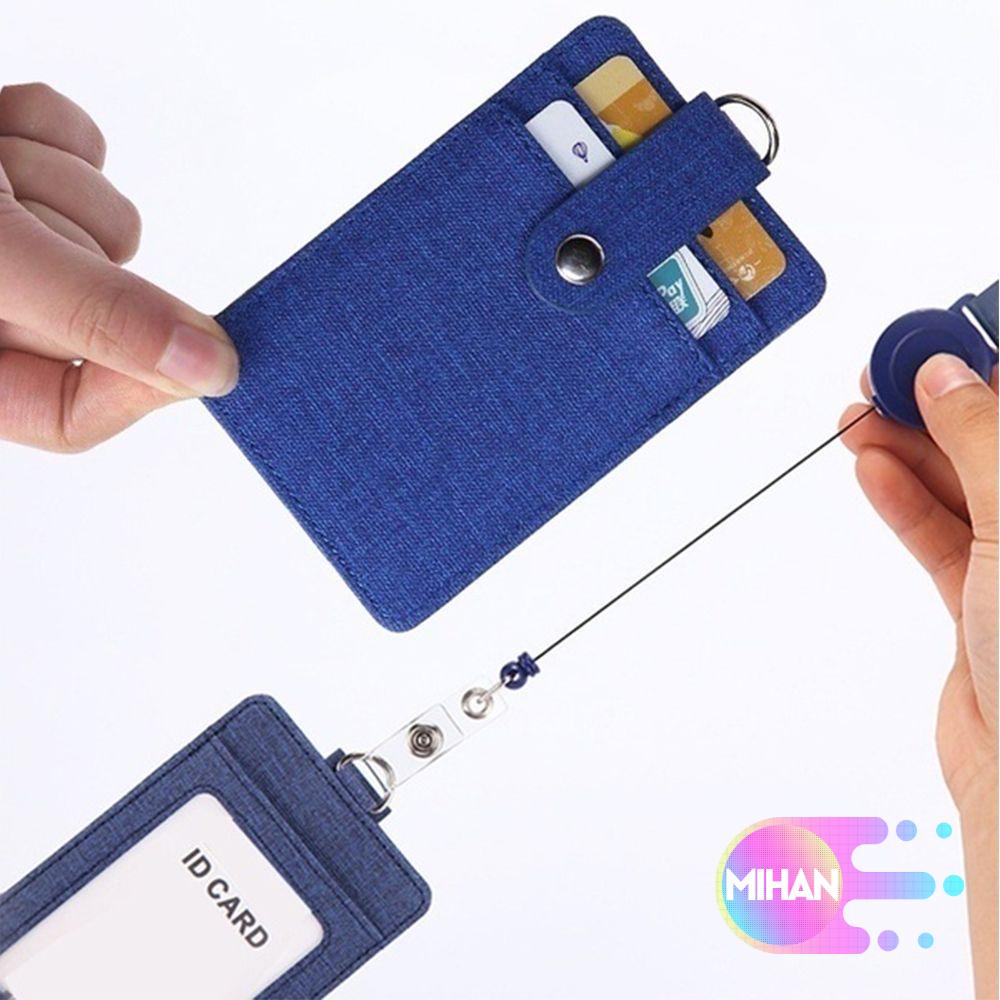 Bao da đựng thẻ ID ID nhiều màu sắc có thể thu gọn MIHAN1
